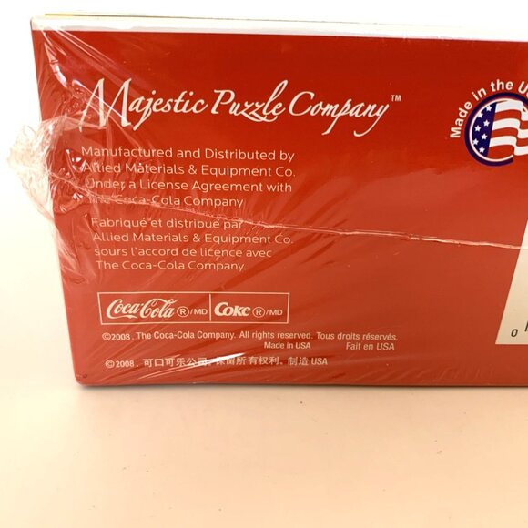 New Sealed Coca-Cola Christmas Jig Saw Puzzle Santas Toyshop 1000 Pieces 2008 - Picture 4 of 9